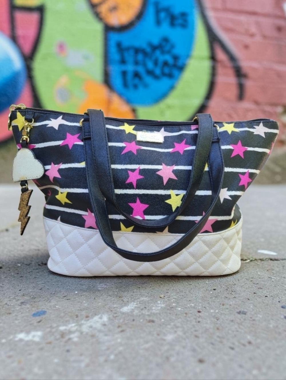 BETSEY JOHNSON MULTICOLOR 💫STARS💫 TOTE